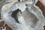 Crystal Filled Dugway Geode (Polished Half) #121672-1